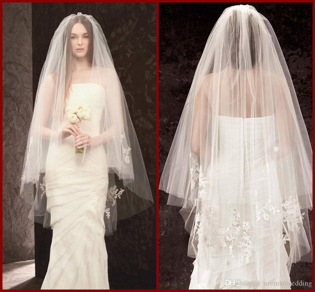 Cheap Veils For Wedding
 Elegant Cheap Lace Wedding Bridal Veils For Wedding