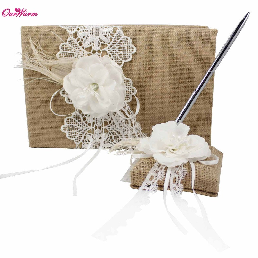 Cheap Wedding Guest Book And Pen Set
 line Buy Wholesale wedding guest book and pen set from