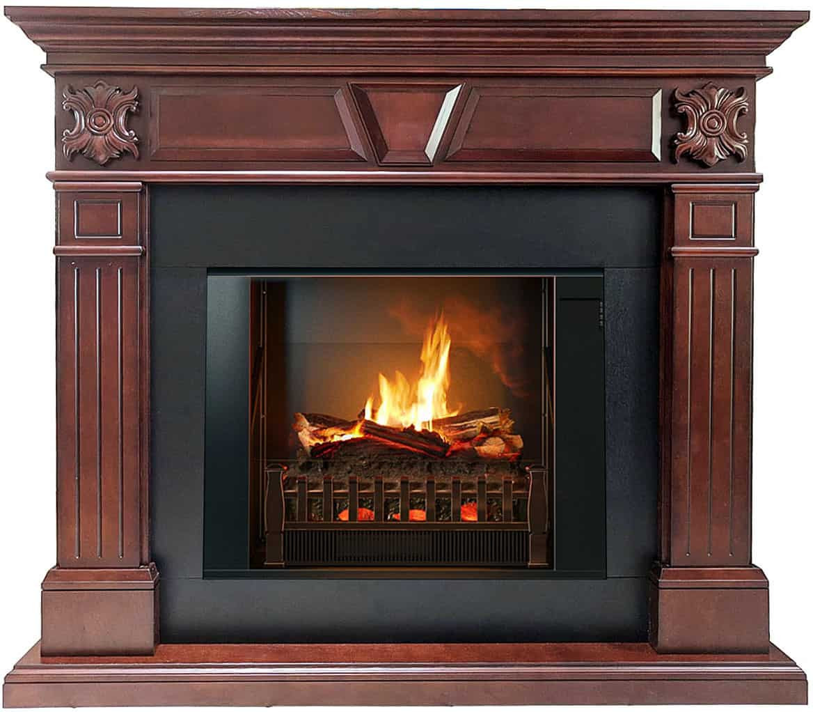 Cherry Wood Electric Fireplace
 Neo Premium Cherry Wood Electric Fireplace Mantel & Insert