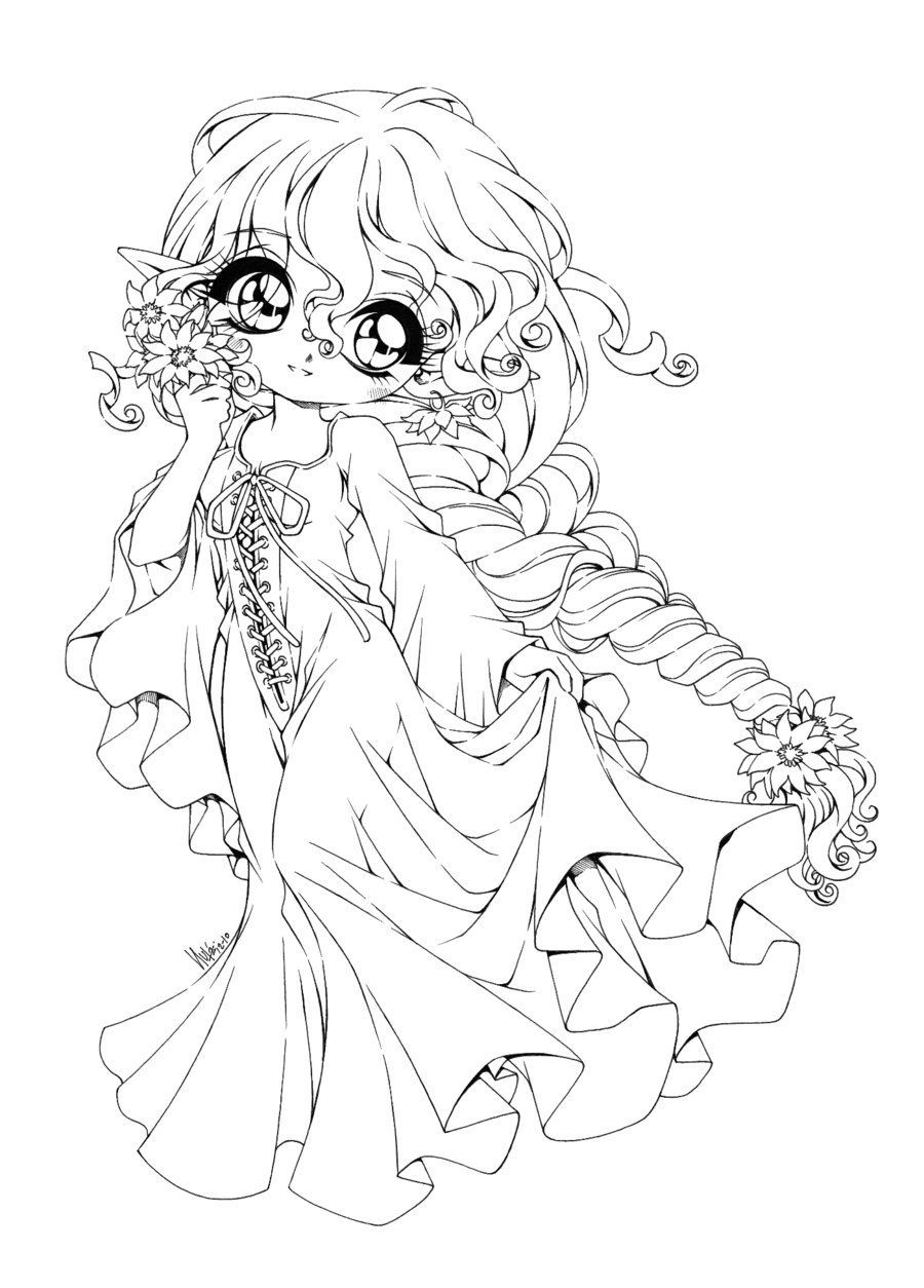 Chibi Girls Coloring Pages
 keicea by sureya on deviantART