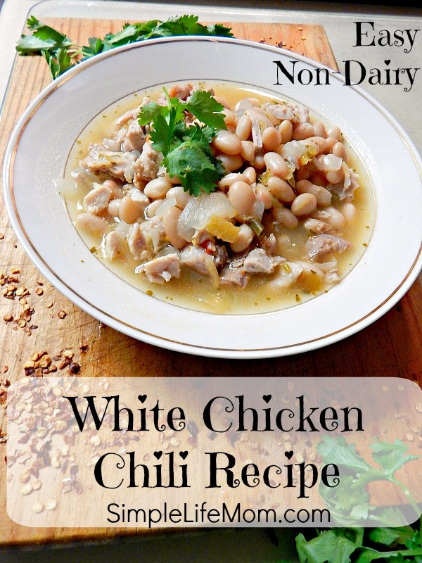 Chicken Chili Recipe Easy
 Easy Non Dairy White Chicken Chili Recipe