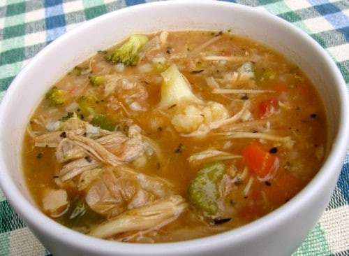 Chicken Vegetable Rice Soup
 Chicken Ve able Rice Soup