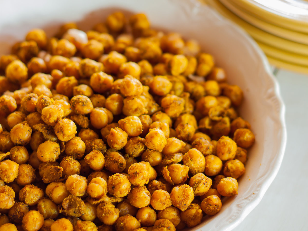 Chickpeas Recipes For Baby
 Curried Roasted Chickpeas Recipe Emily Farris