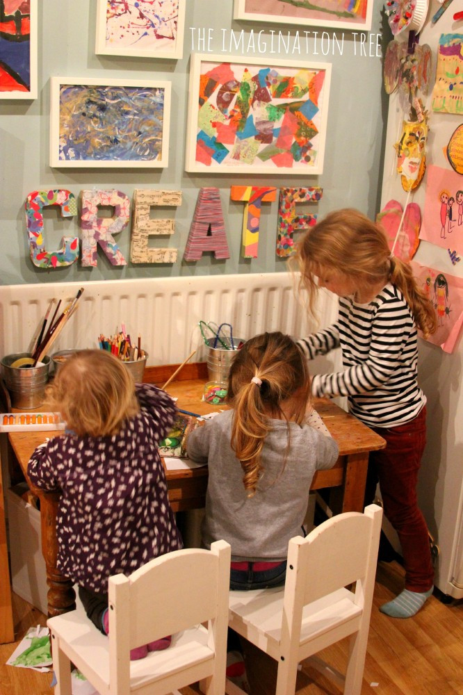 Child Art And Craft
 Creative Arts Area and Gallery for Kids The Imagination Tree