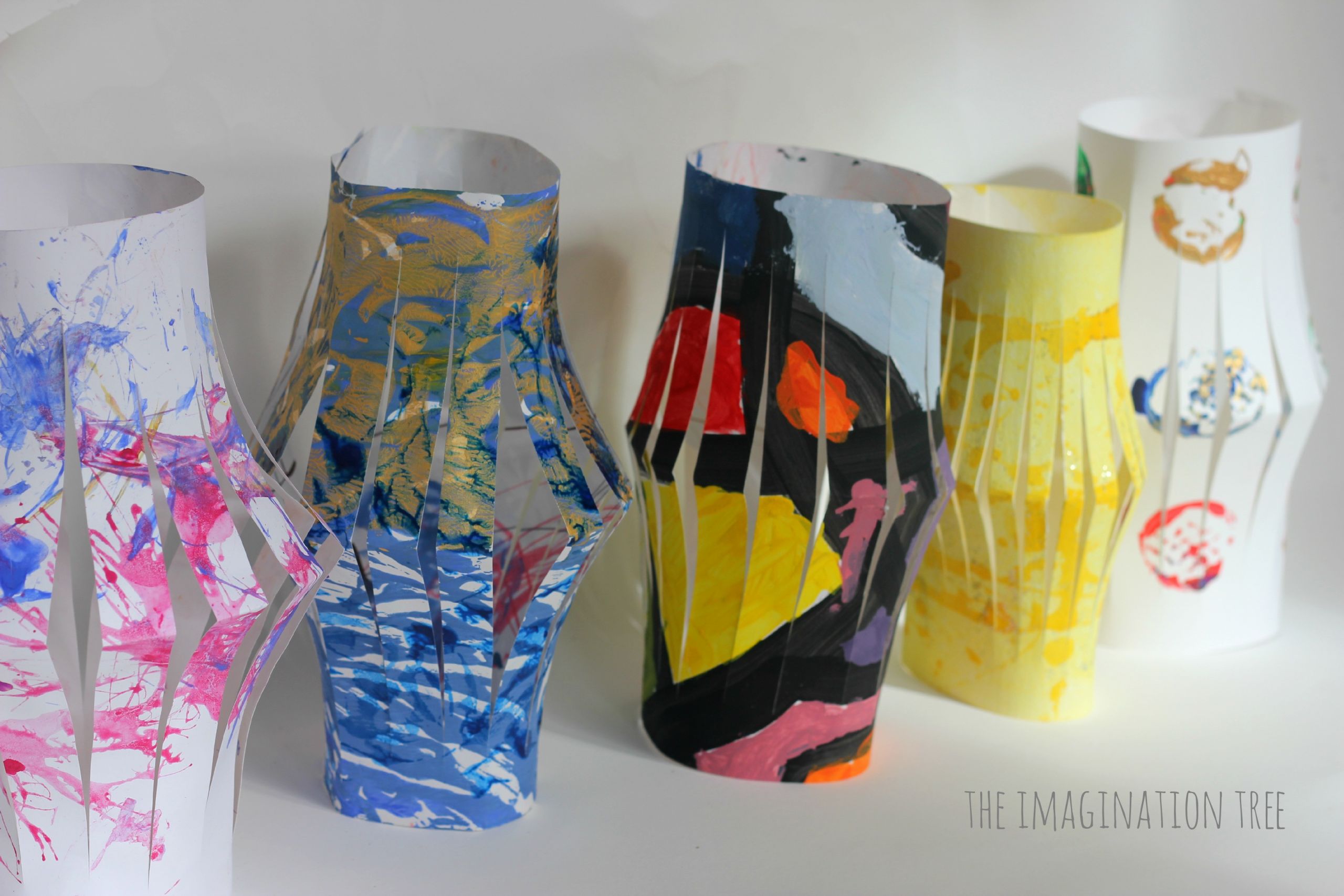 Child Art And Craft
 Upcycled Lanterns from Kids Art The Imagination Tree