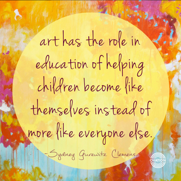 Child Art Quote
 The Importance of Art Education article by artist and art