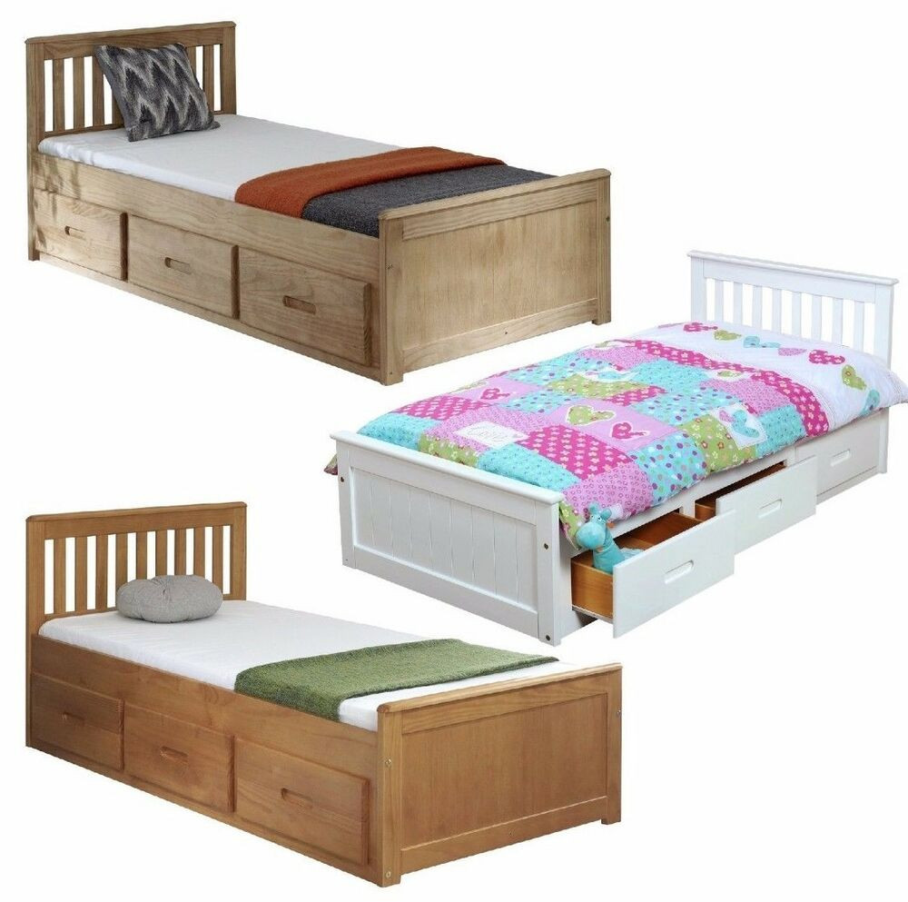 Child Bed With Storage
 3ft Single Mission Storage Drawers Childrens Kids Bed