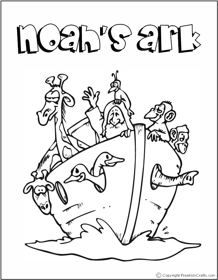 Children Bible Story Coloring Pages
 Noah s ark on Pinterest