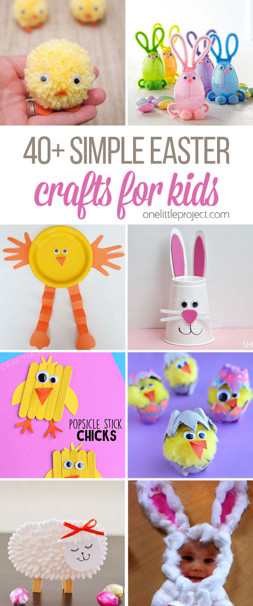 Children Easter Crafts
 40 Simple Easter Crafts for Kids e Little Project
