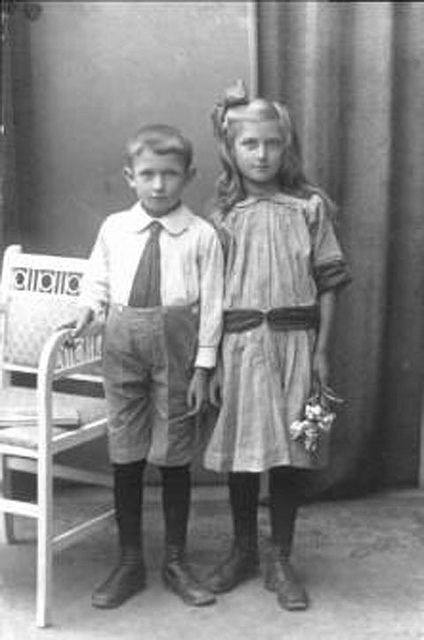 Children Fashion In The 1920S
 Ernst and Erna German children 1920s or early 1930s by