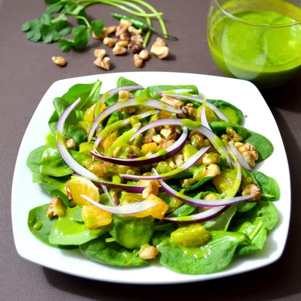Chilis Salad Dressings
 Happily Spiced Spinach Salad with Chili Lime Maple