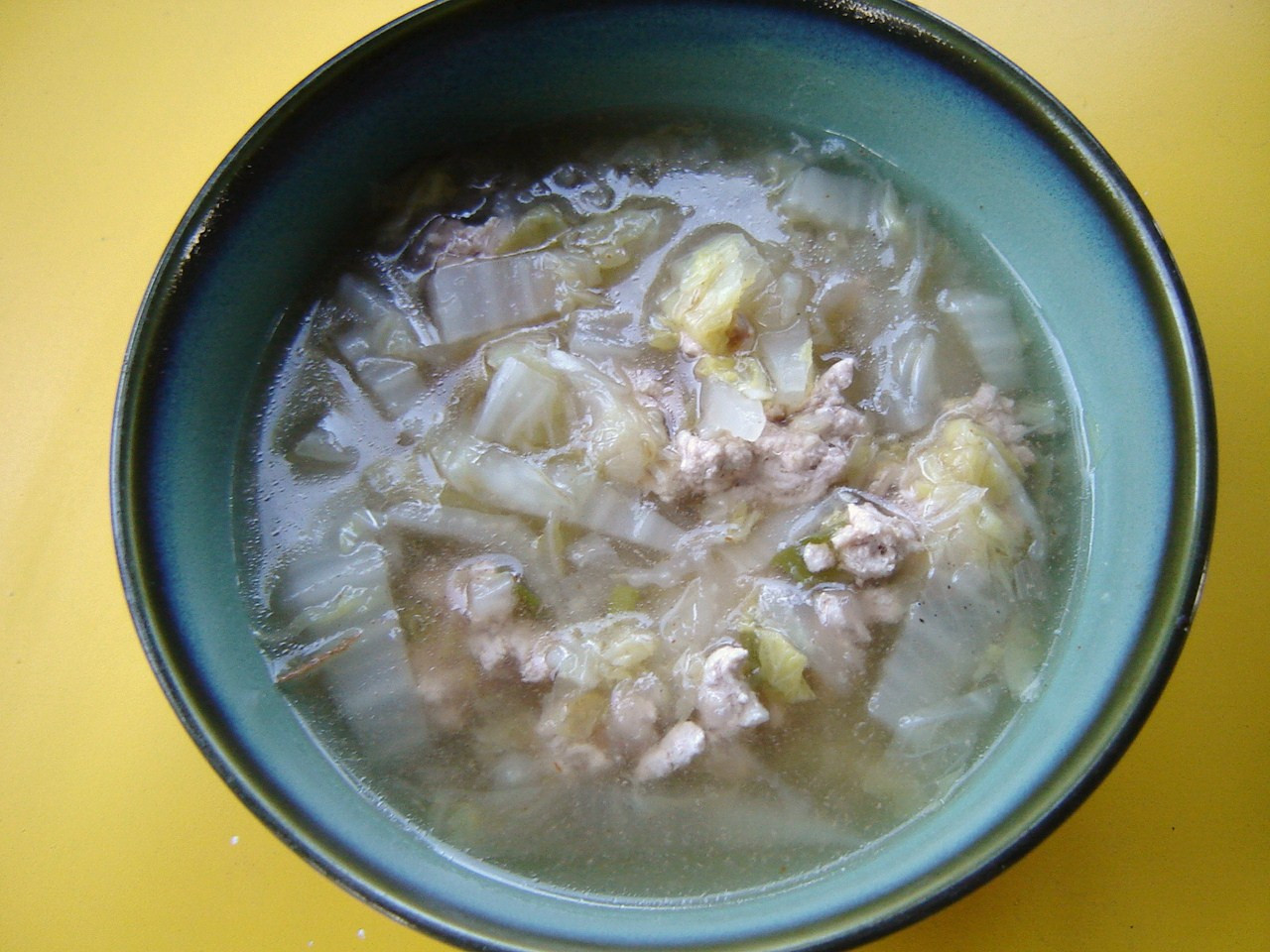 Chinese Cabbage Soup
 Tales From A Middle Class Kitchen Pork and Chinese