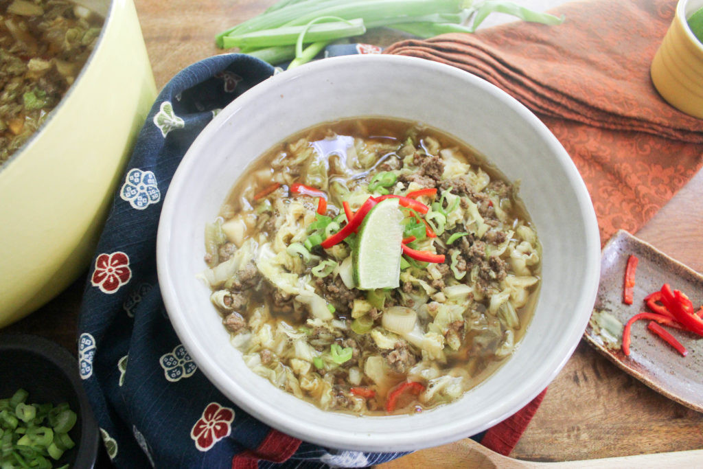 Chinese Cabbage Soup
 Low Carb Chinese Cabbage Beef Soup