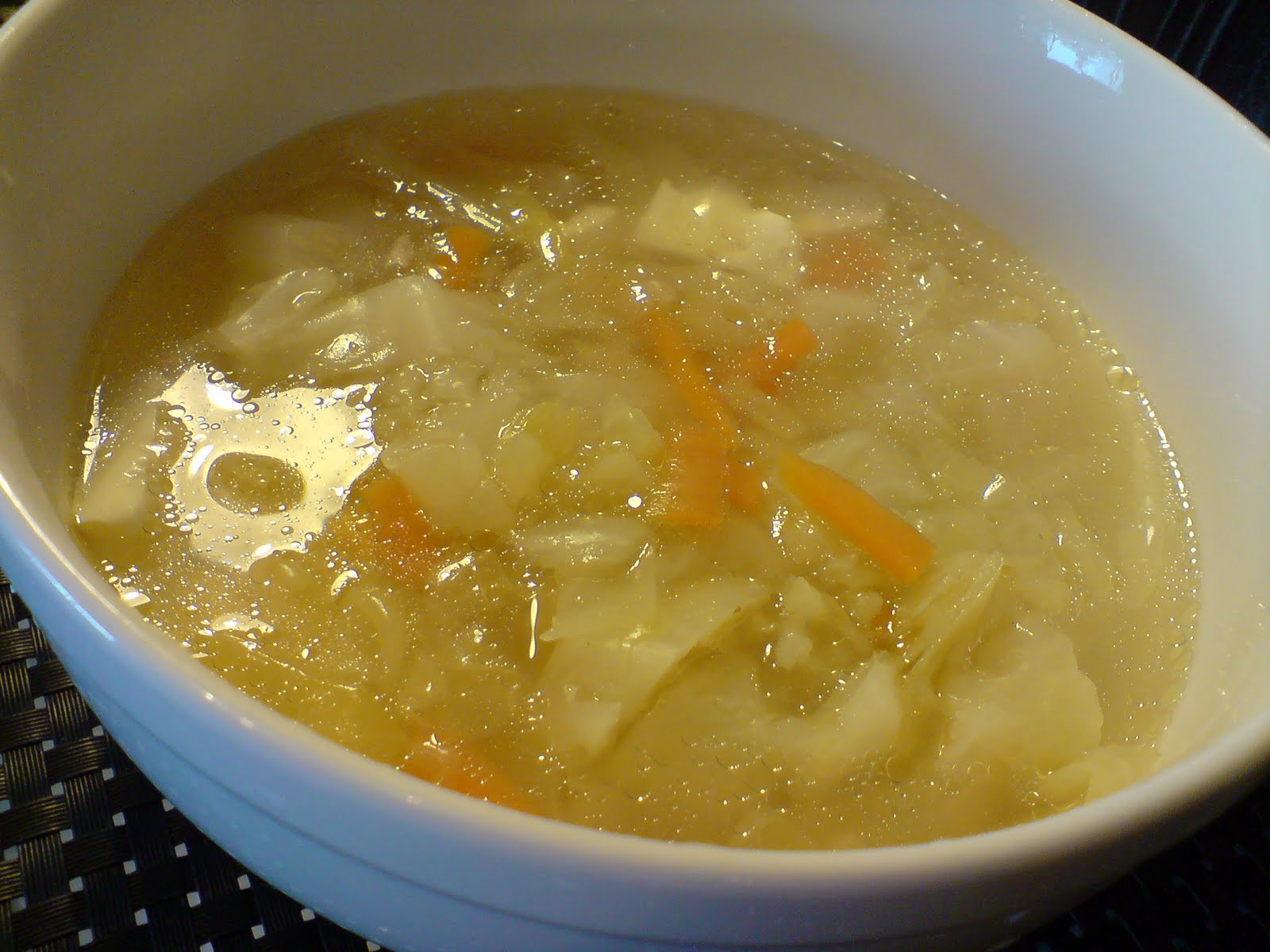 Chinese Cabbage Soup
 Chinese Cabbage with Carrot Soup