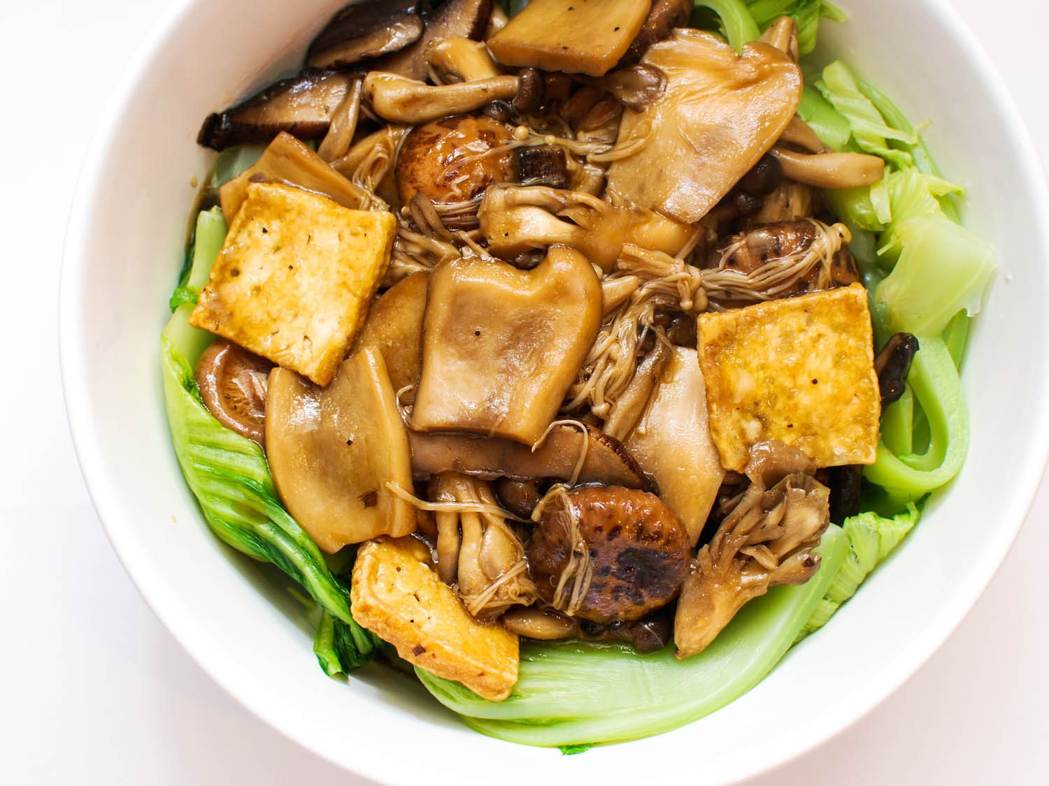 Chinese Mushroom Recipes
 Mushrooms and Tofu With Chinese Mustard Greens Recipe