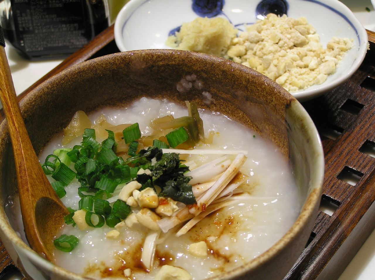 Chinese Porridge Recipes
 File Chinese rice porridge with toppings by iandeth