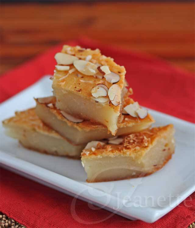 Chinese Sweet Rice Cake Recipes
 Florence Lin s Baked Coconut Sticky Rice Cake Recipe for