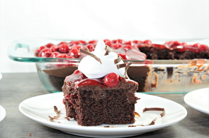 Chocolate Cake Mix Cherry Pie Filling Recipe
 Black Forest Poke Cake Mindy s Cooking Obsession