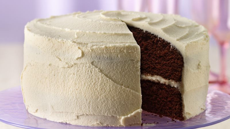 Chocolate Cake White Frosting
 Delicious Chocolate Cake with White Frosting recipe from