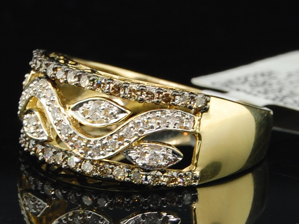 Chocolate Diamonds Wedding Rings
 WOMENS YELLOW GOLD CHOCOLATE BROWN DIAMOND ENGAGEMENT RING