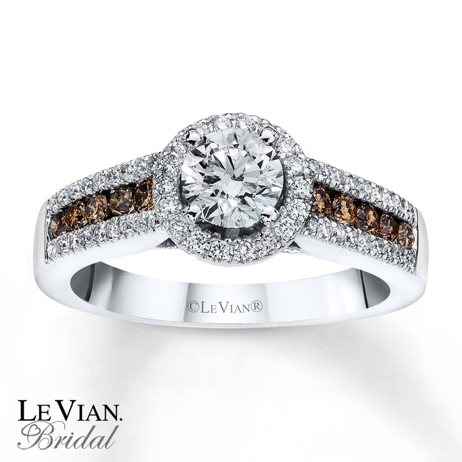 Chocolate Diamonds Wedding Rings
 Kay LeVian Chocolate Diamonds 1 ct tw Engagement Ring
