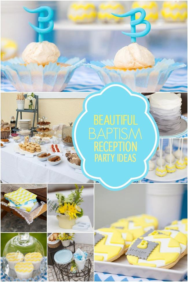 Christening Party Ideas For Baby Boy
 Beautiful Baby Baptism Reception Party Ideas Spaceships