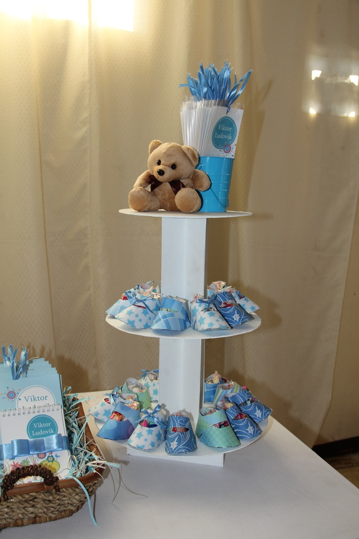 Christening Party Ideas For Baby Boy
 DIY paper shoes and bookmarks were also giveaways for our