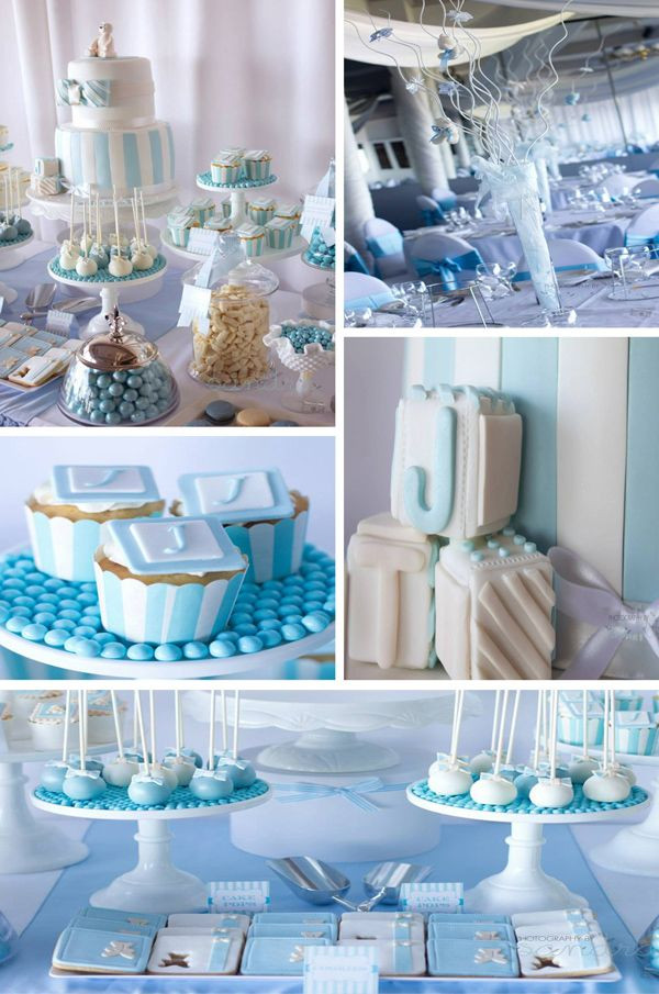 Christening Party Ideas For Baby Boy
 Blue Christening First Birthday Party Planning Ideas