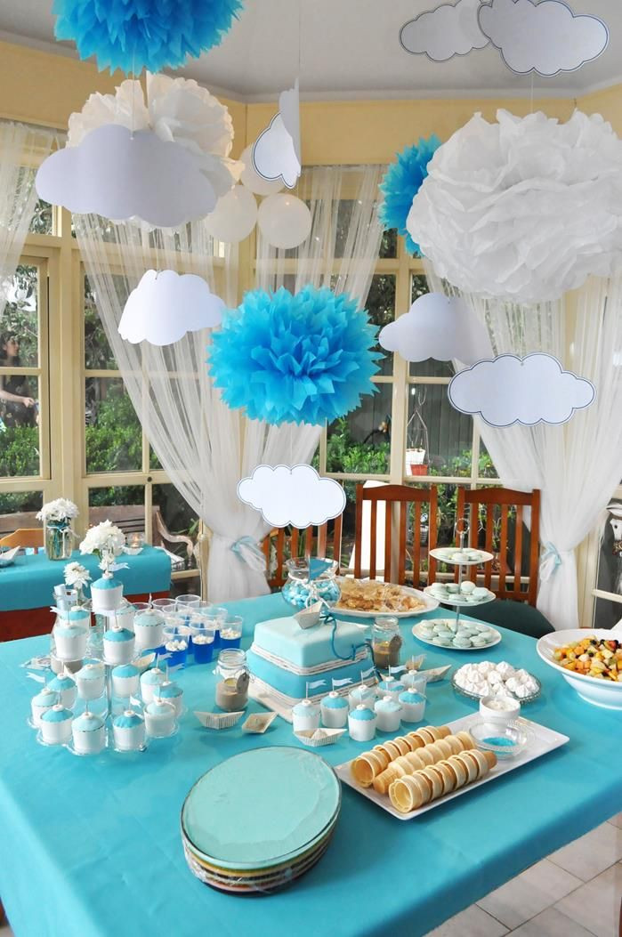 Christening Party Ideas For Baby Boy
 Paper Boat Christening Party Planning Ideas Supplies Idea