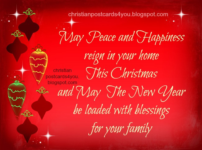 Christian Christmas Quotes For Cards
 Christian Quotes Christmas and New Year Card