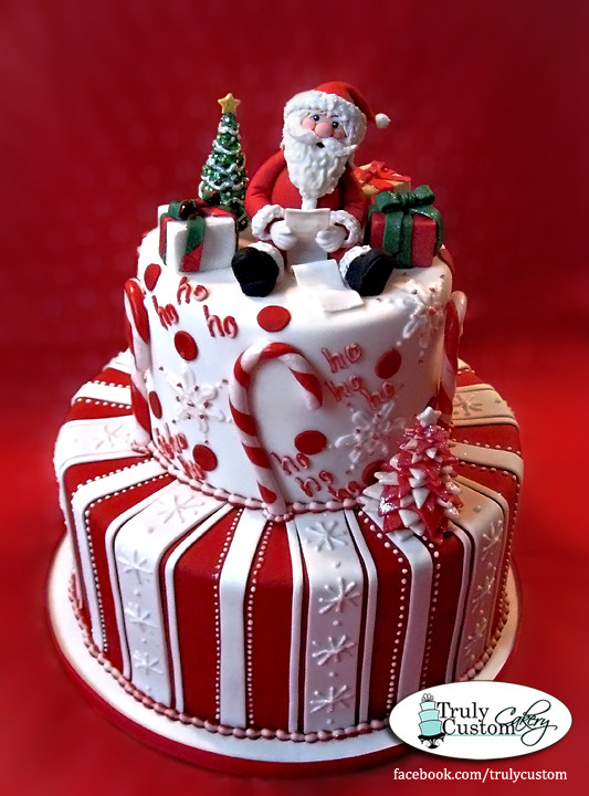Christmas Birthday Cakes
 Stacey s Sweet Shop Truly Custom Cakery LLC Holiday