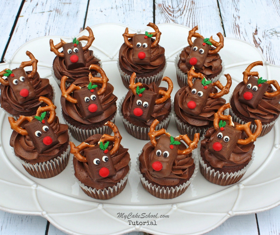 Christmas Cakes For Kids
 Reindeer Cupcakes Free Video Tutorial