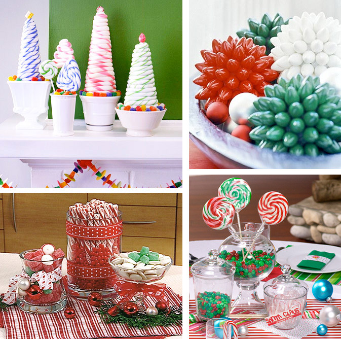 Christmas Candy Decorations
 50 Great & Easy Christmas Centerpiece Ideas DigsDigs