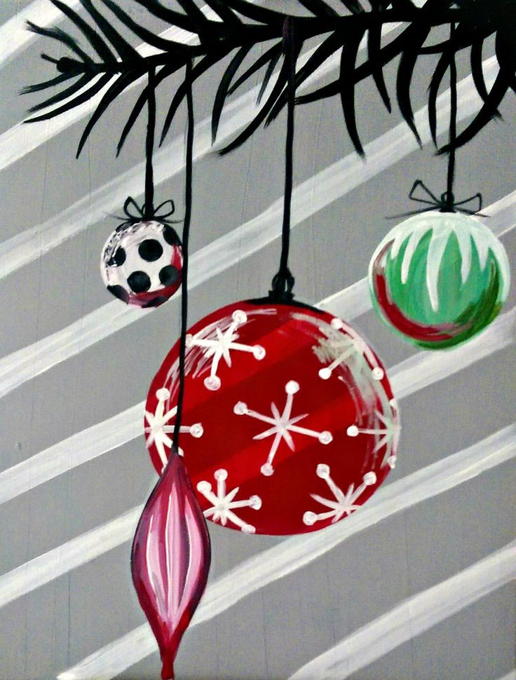 Christmas Canvas Paintings DIY
 86 best images about Cocktails n Canvas Paintings on