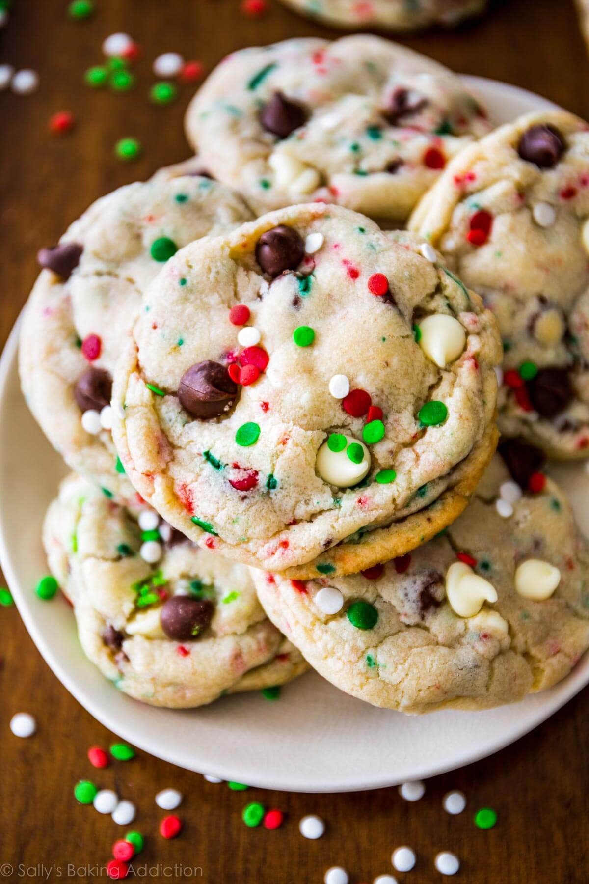 Christmas Choc Chip Cookies
 Cake Batter Chocolate Chip Cookies