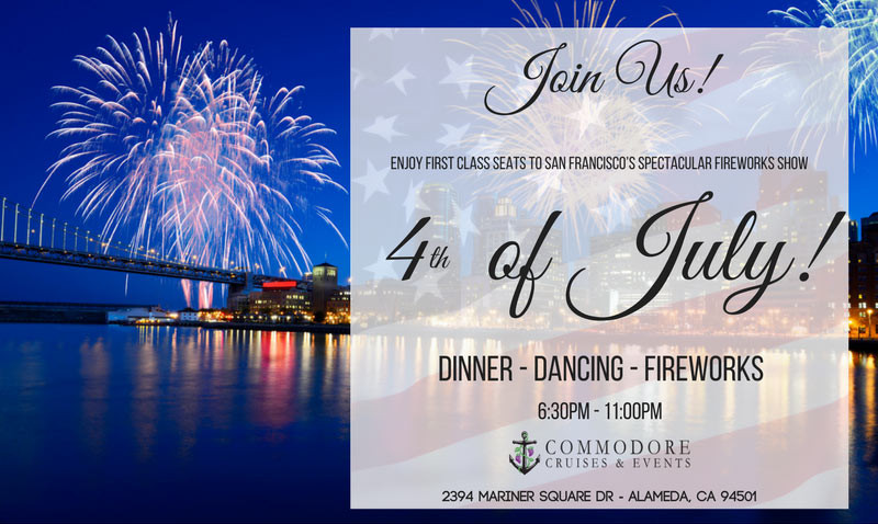 Christmas Dinner San Diego 2020
 4th of July Dinner & Fireworks Cruise