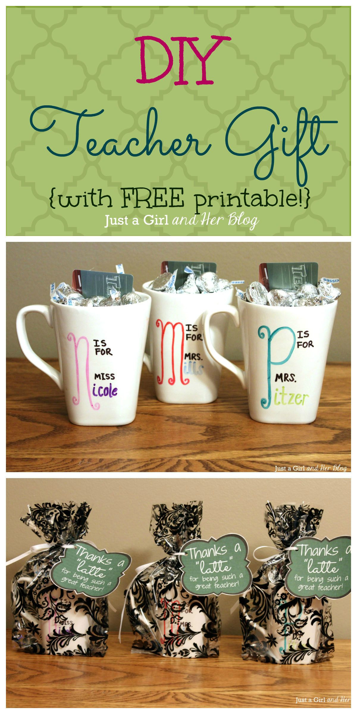 Christmas Gift Ideas For Daycare Teachers
 Last Minute Mama DIY Teacher Gift with FREE Printable