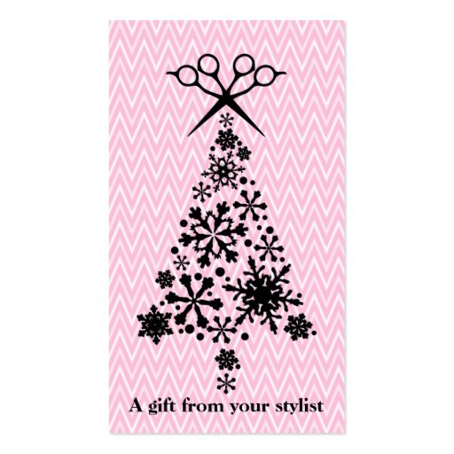 Christmas Gift Ideas For Hair Stylist
 Hair salon stylist holiday coupon t card xmas business