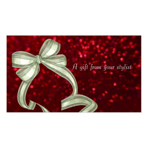 Christmas Gift Ideas For Hair Stylist
 Hair salon stylist holiday coupon t card xmas