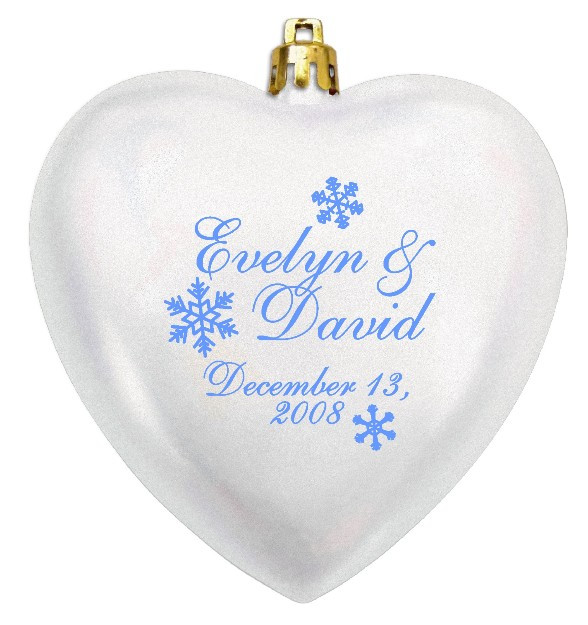 Christmas Ornament Wedding Favors
 Wedding Favors Christmas Ornaments Acrylic Heart