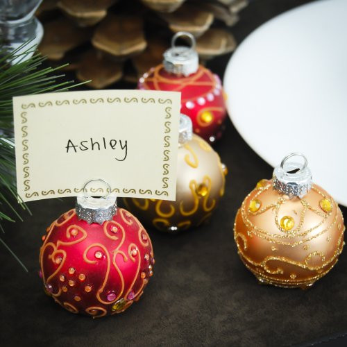 Christmas Ornament Wedding Favors
 Fun Wedding Favors – Ornament Place Card Holders
