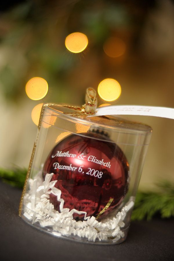Christmas Ornament Wedding Favors
 The Hottest Winter Wedding Favors