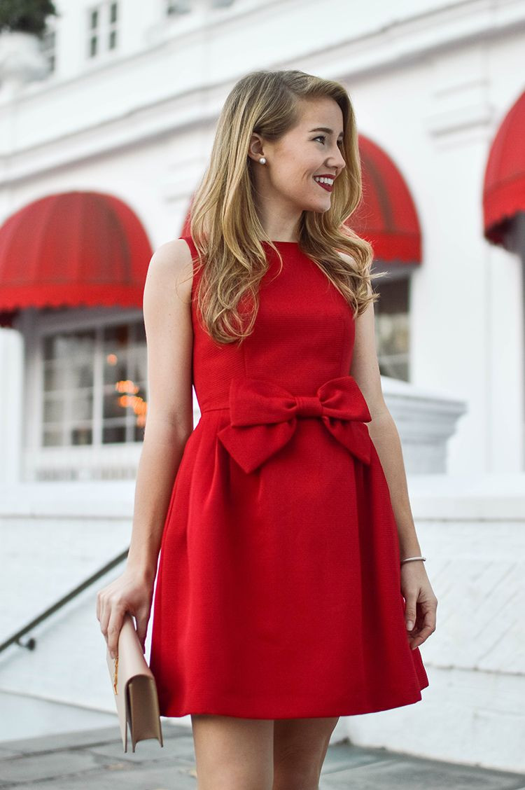 Christmas Party Dresses Ideas
 red bow christmas dress Style