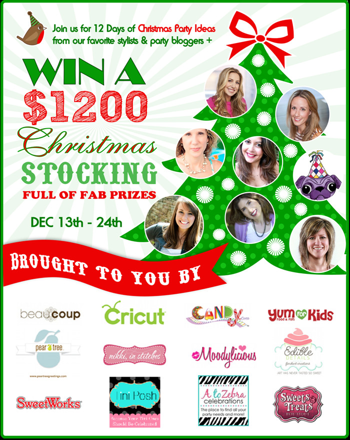 Christmas Party Giveaway Ideas
 12 Days of Christmas Party Ideas & a $1200 Giveaway