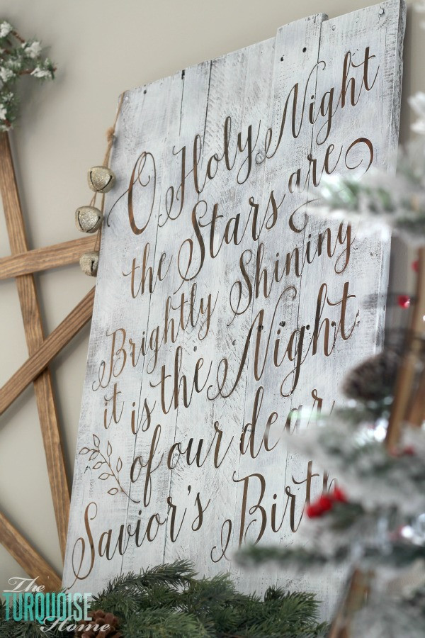 Christmas Signs DIY
 O Holy Night Free Printable