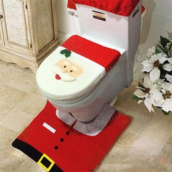 Christmas Toilet Seat
 Christmas Decorations Santa Claus Bathroom Toilet Seat