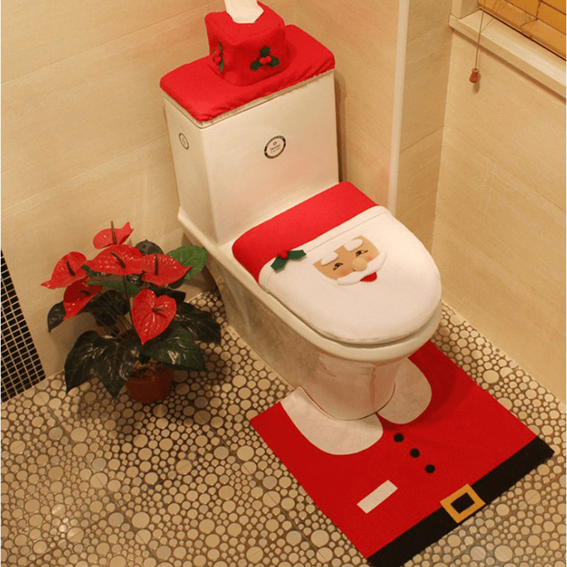 Christmas Toilet Seat
 7 Ideas on How to Decorate a Small Bathroom for Christmas
