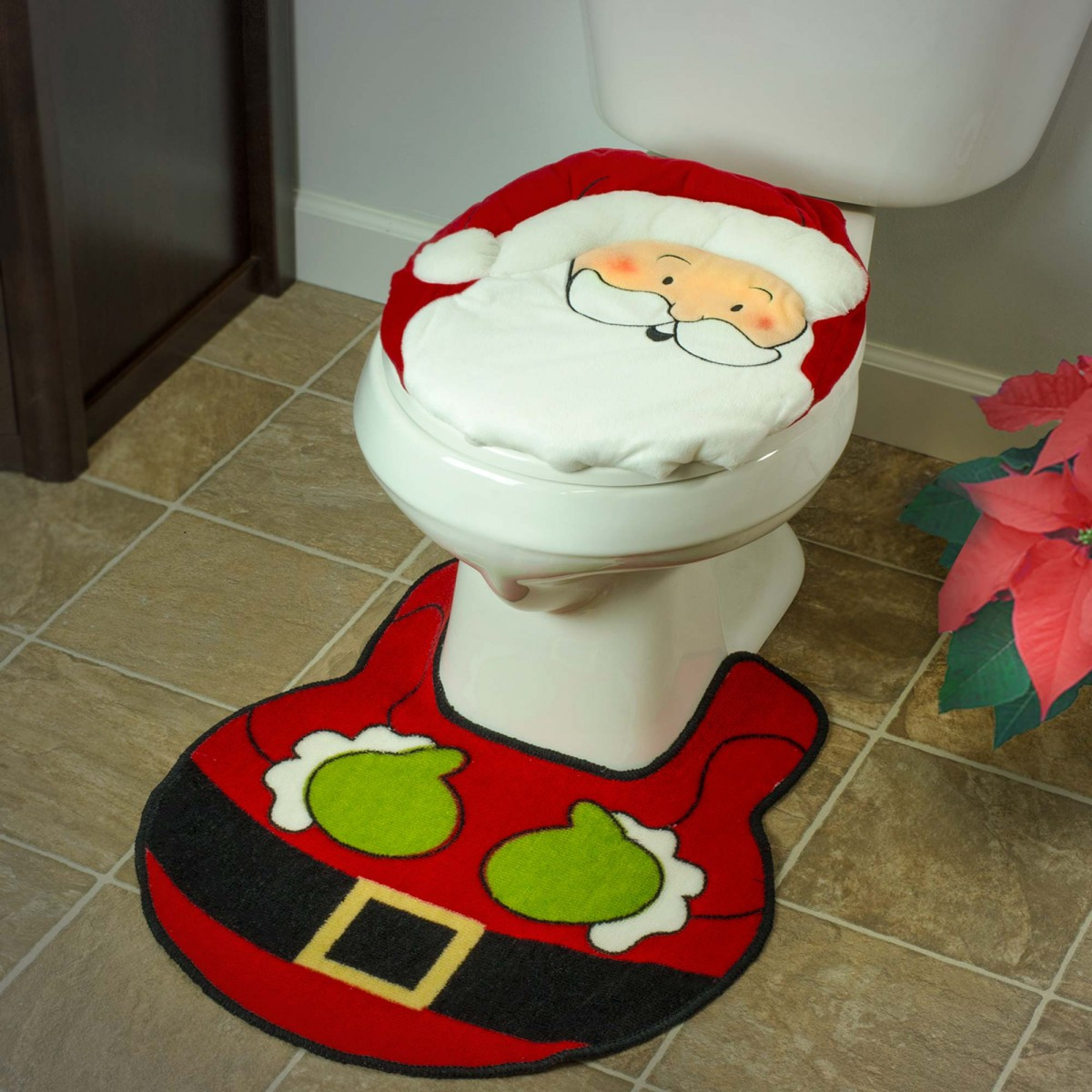 Christmas Toilet Seat
 Beatrice Santa Claus Christmas Holiday Toilet Seat Cover