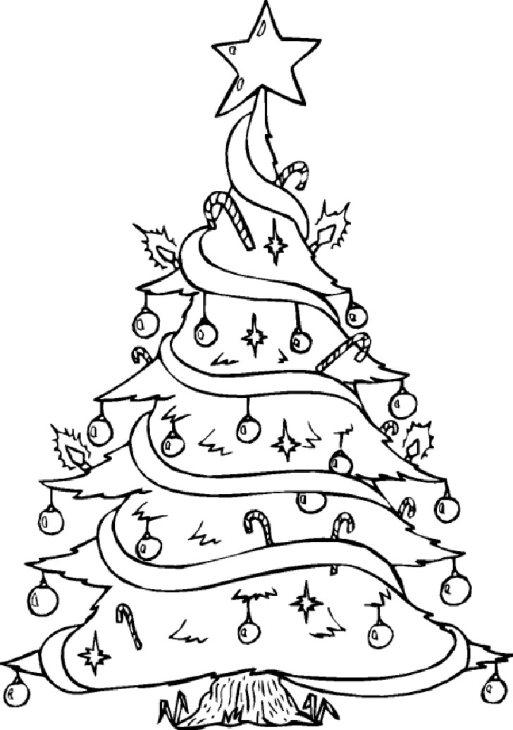 Christmas Tree Coloring Pages For Kids
 15 Christmas Tree Coloring Pages for Kids Disney