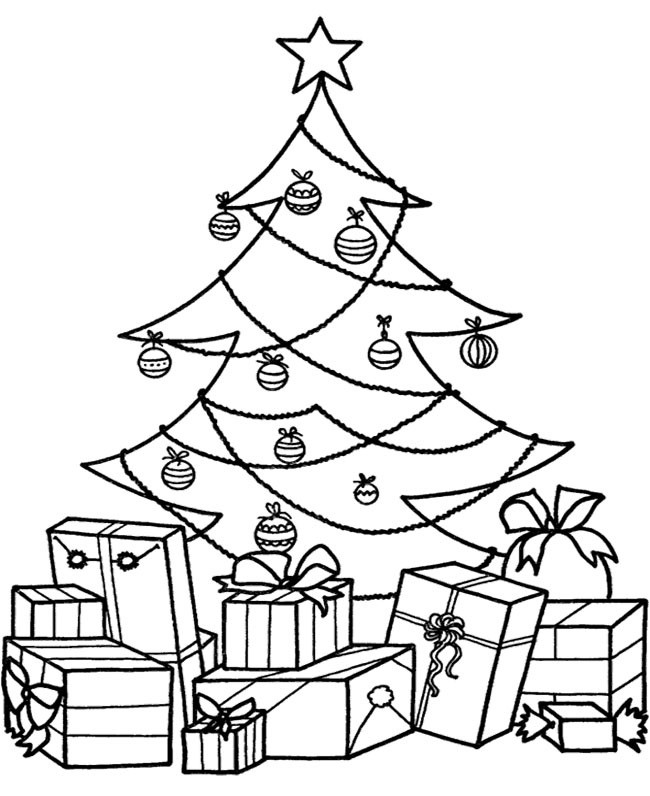 Christmas Tree Coloring Pages For Kids
 Christmas Tree Coloring Pages